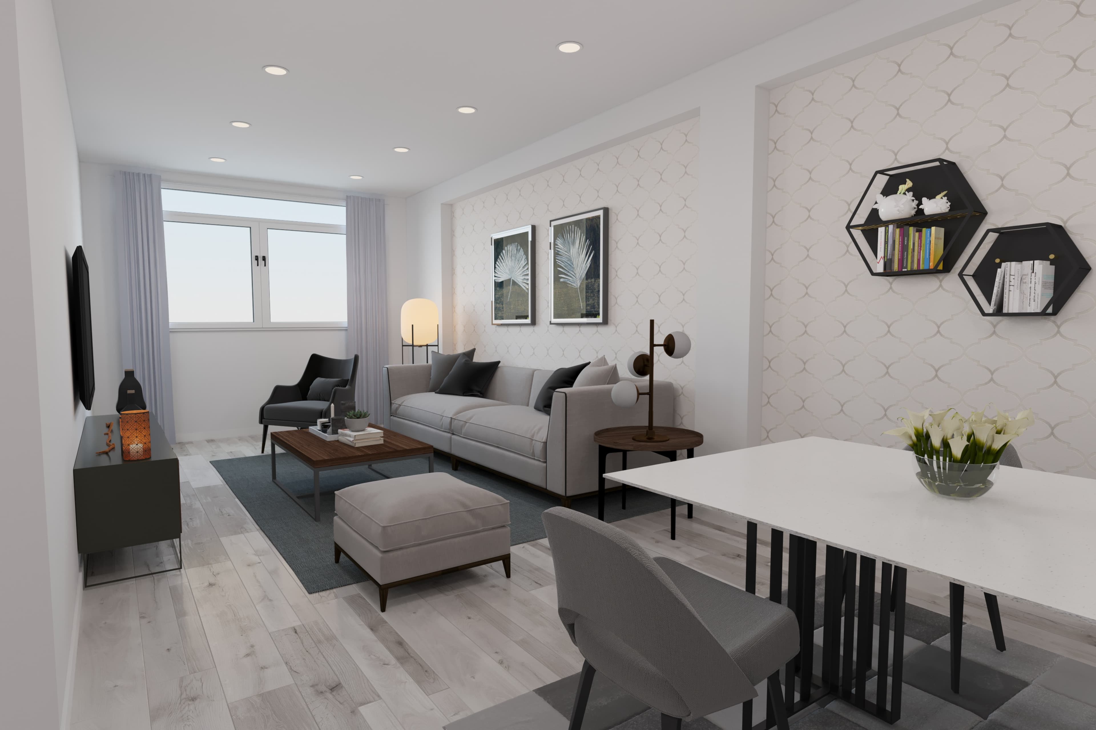 Portfolio image United States Living Room Virtual Renovation
